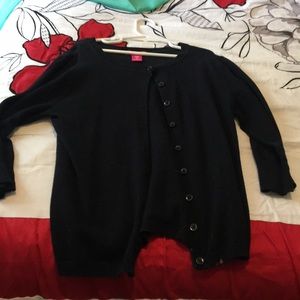 Black cardigan